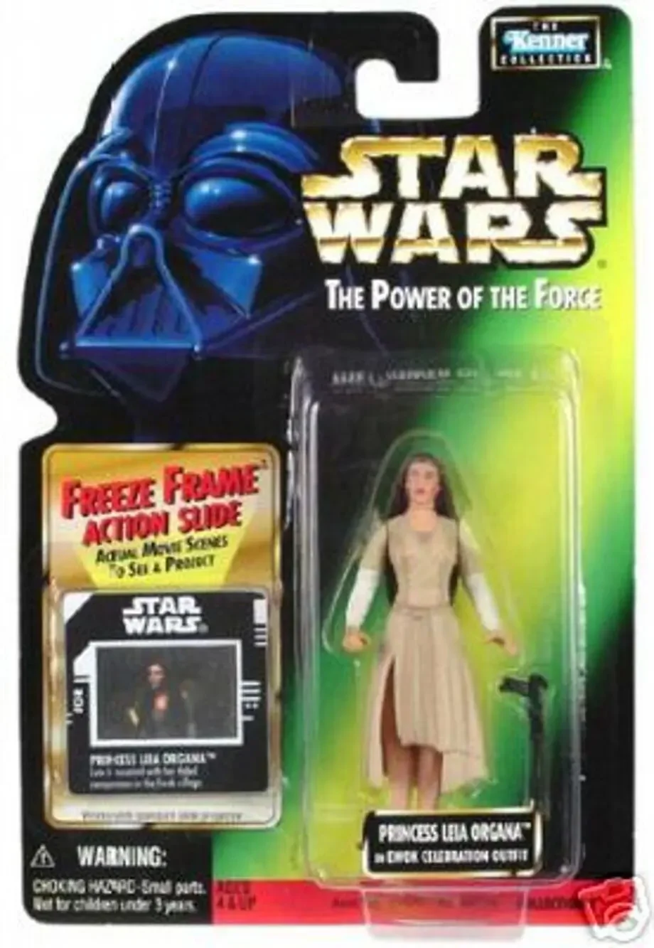 Kenner STAR WARS POWER OF THE FORCE Freeze Fram PRINCESS LEIA ORGANA EWOK OUTFIT